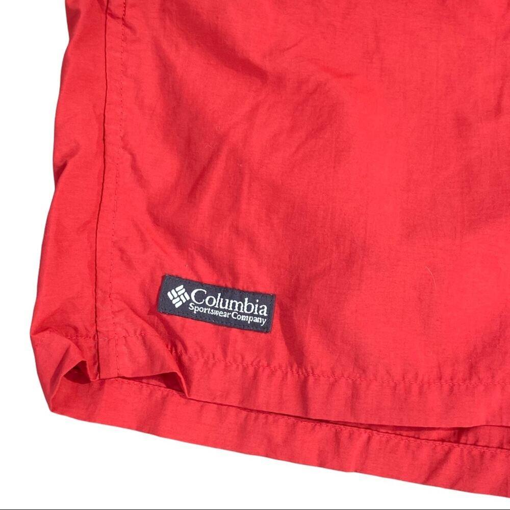 Columbia Red Mens Adjustable Waist Athletic Shorts - Picture 2 of 10